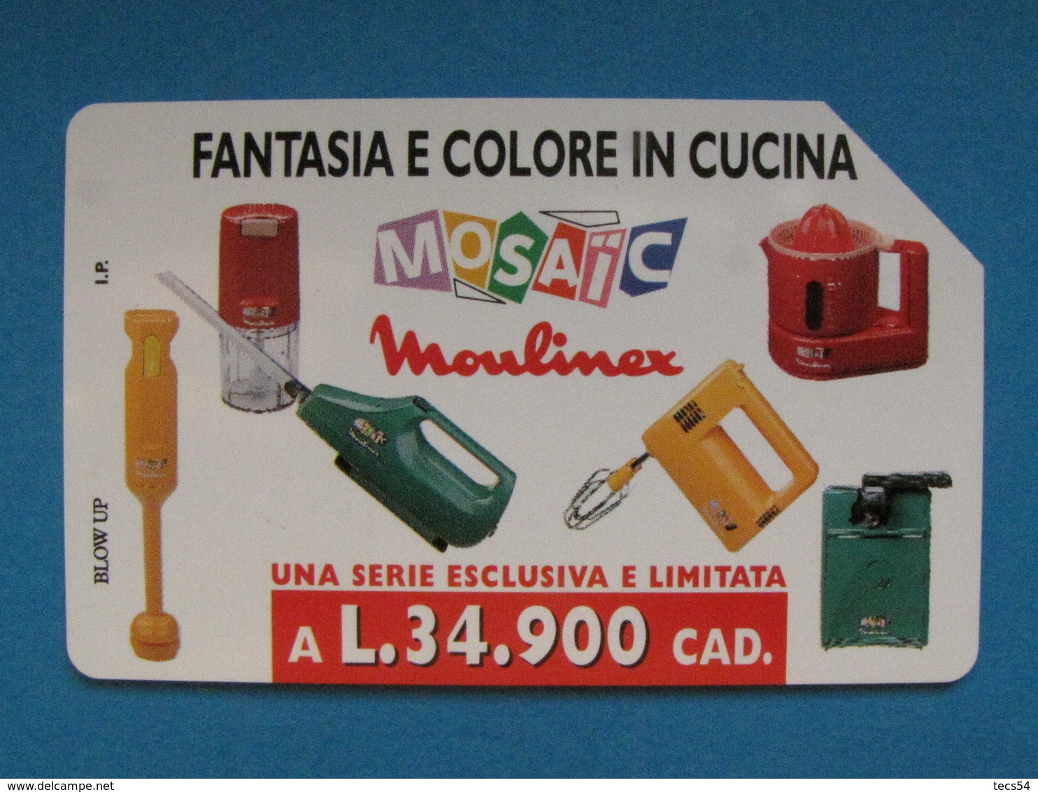 ITALIA SIP - 3277 C&C 188 GOLDEN - PRIVATE PUBBLICHE - MOULINEX FANTASIA E COLORE - USATA - Private-Omaggi