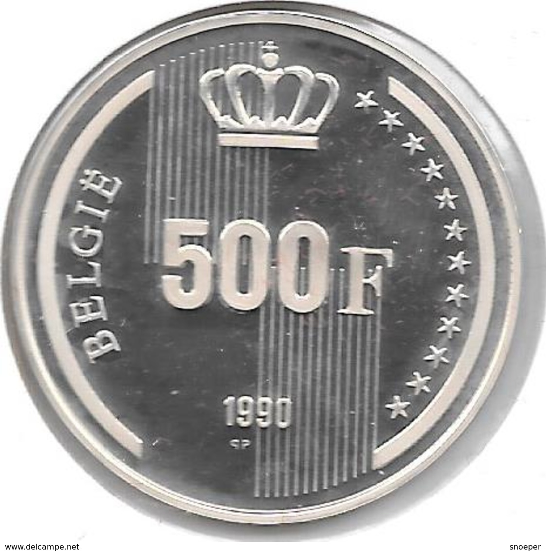 *belguim 500 Francs 1990 Dutch   QP /PROOF - 500 Frank