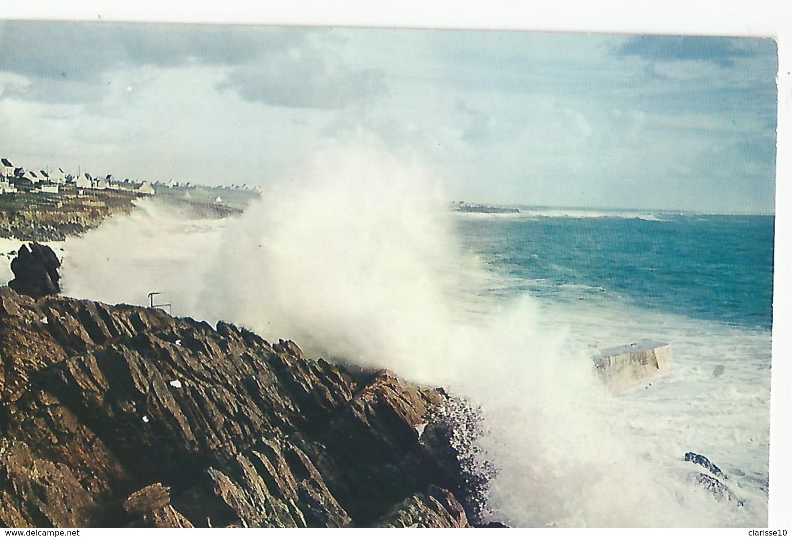 29 Plouhinec Tempete Sur La Cote  De Pors Poulhan - Plouhinec