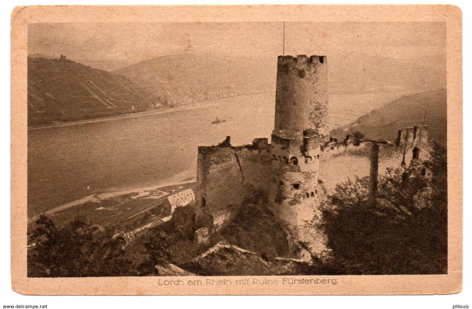 LORCH Am Rhein Mit Ruine Fürstenberg - Lorsch