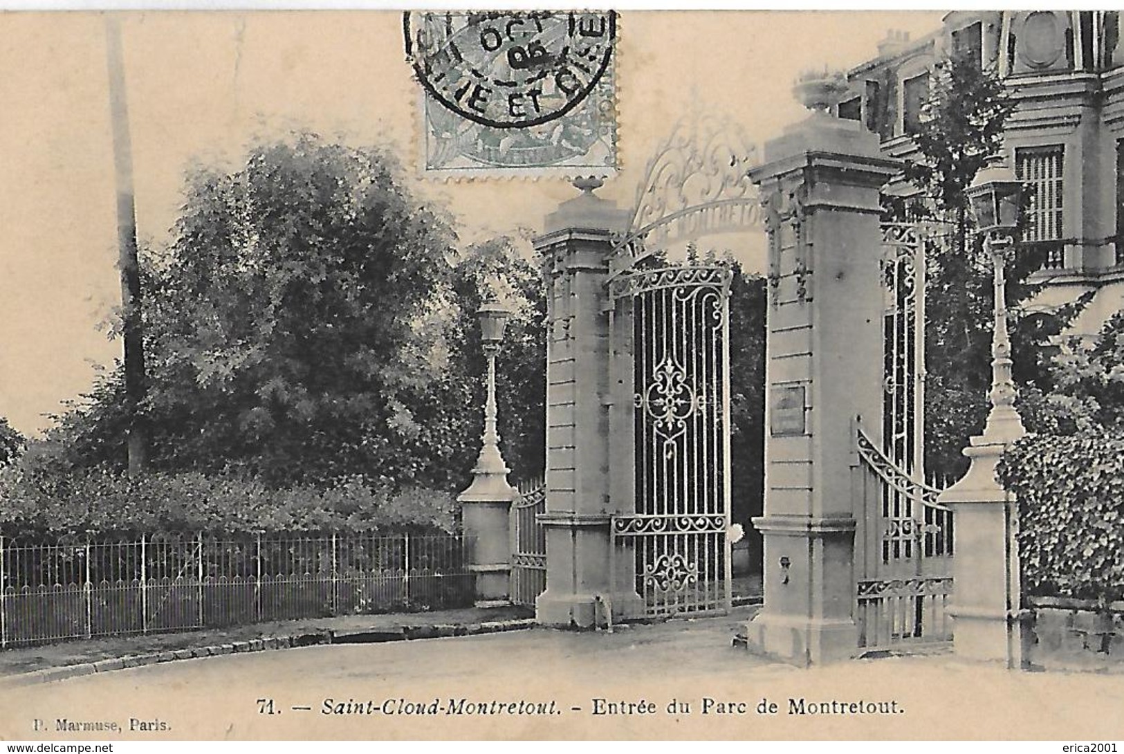 Saint Cloud. L'entrée Du Parc De Montretout. - Saint Cloud