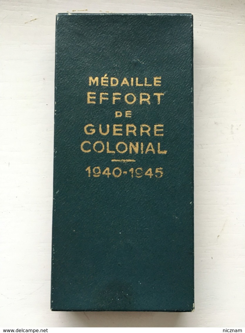 Médaille Effort De Guerre Colonial 1940 - 1945 - België