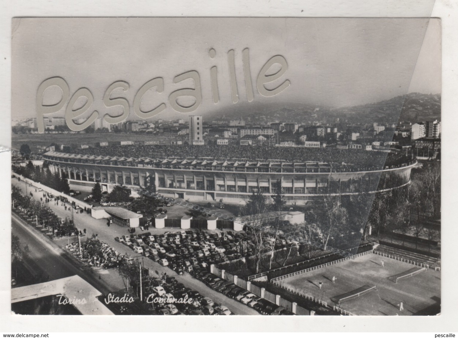 PIEMONTE - CP TORINO - STADIO COMUNALE - EDIZ. G. RATTI TORINO - CIRCULEE EN 1955 - STADE DE FOOTBALL - Stadien & Sportanlagen