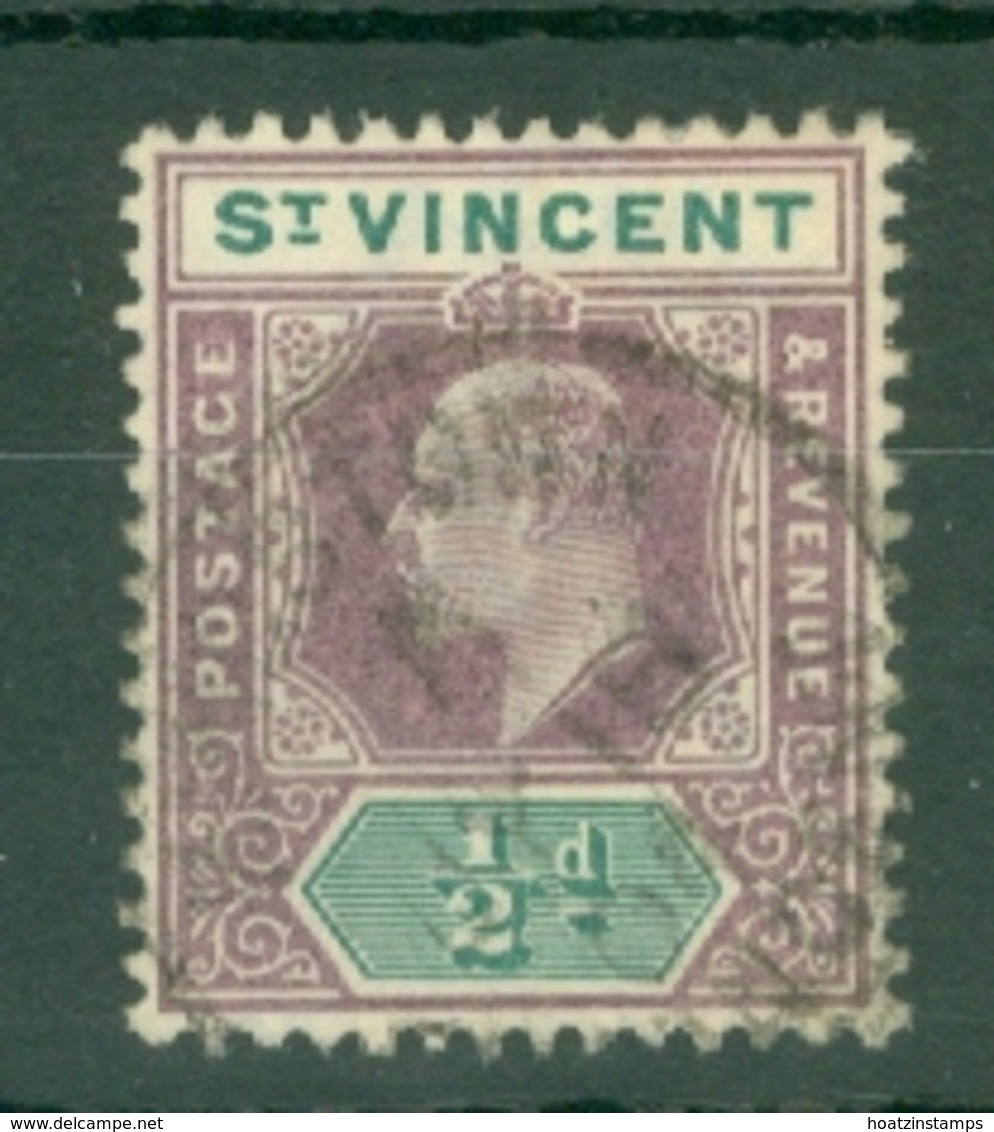 St Vincent: 1902   Edward    SG76     ½d   Used - St.Vincent (...-1979)