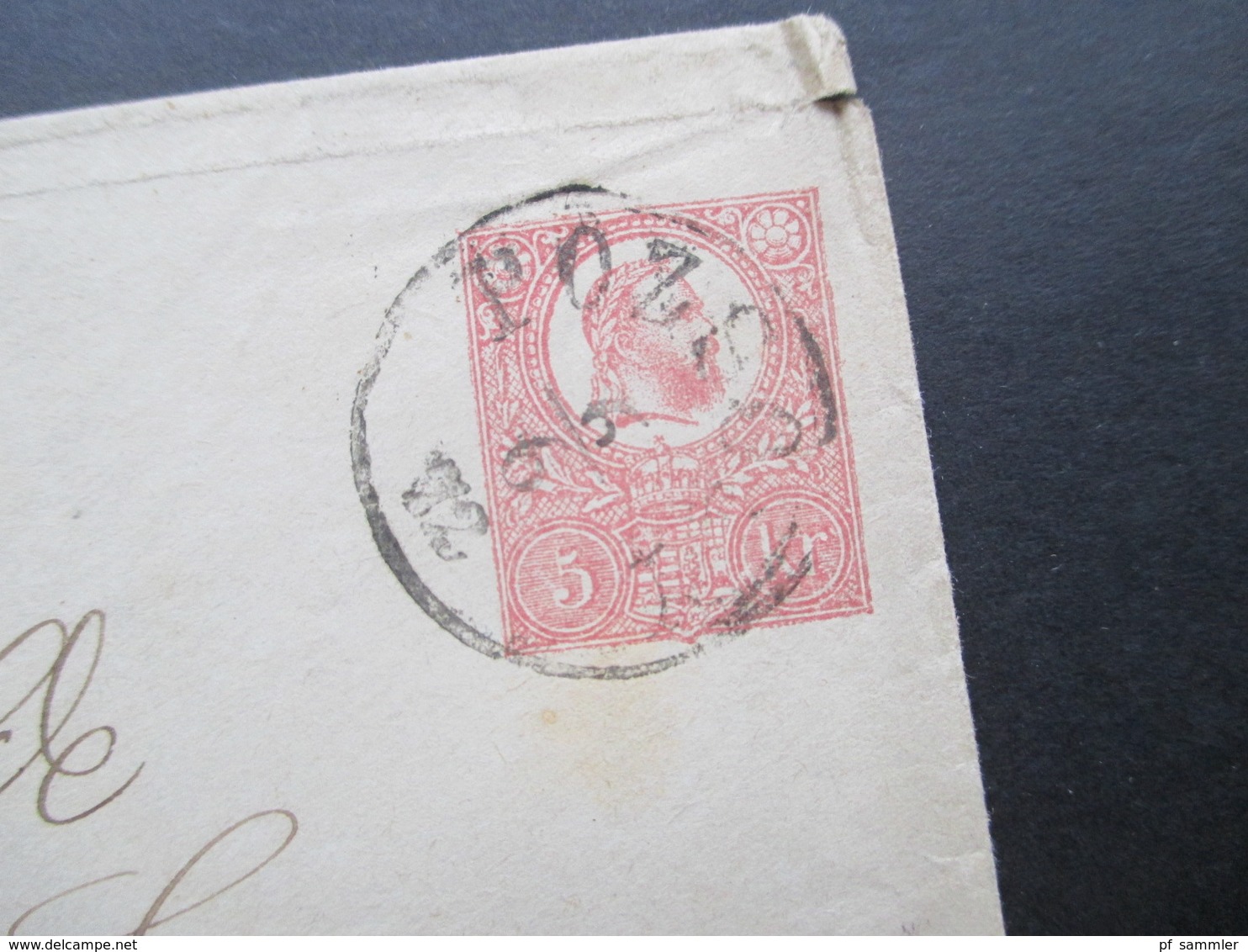 Ungarn 1872 Ganzsachen Umschlag U2 Nach Leipzig Gesendet Stempel Pozsony - Briefe U. Dokumente