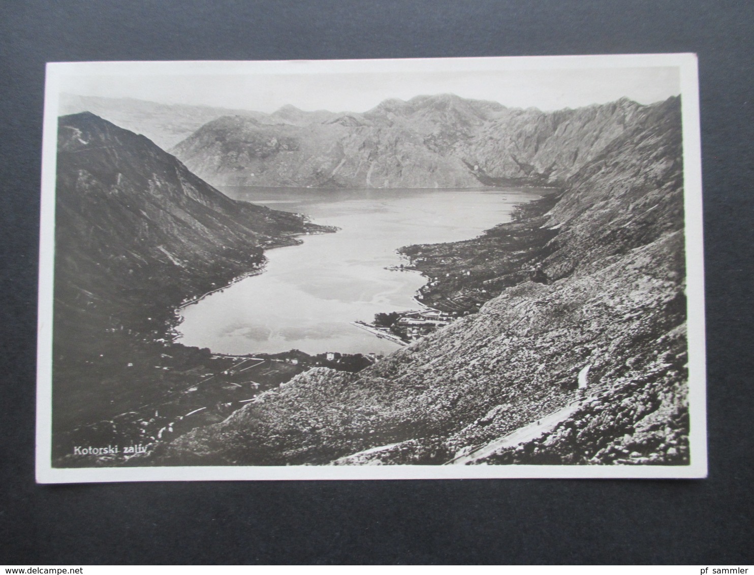 Kroatien Echtfoto AK 1931 Kotorski Zaliv / Die Bucht Von Kotor SHS Marken MiF Nach Klosterneuburg Pionierkaserne - Croatie