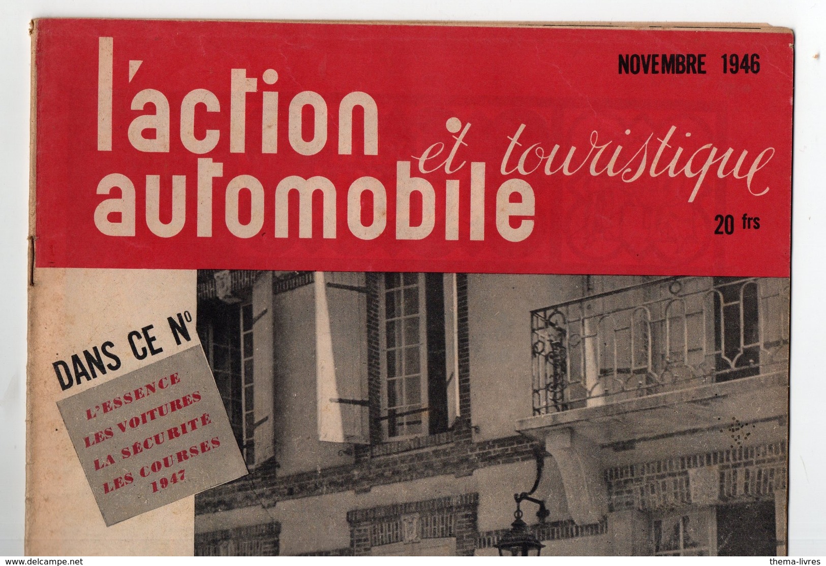 L'action Automobile De Novembre 1946: :la Nou Velle 4CV Renault (CAT 1594) - 1950 à Nos Jours