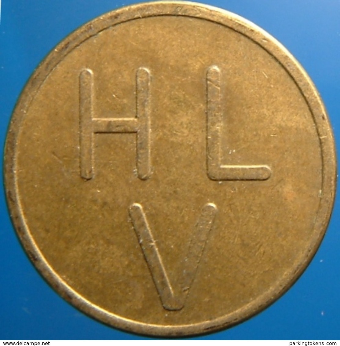 KB198-1 - HLV Huygens Lyceum Drommedaris Camel - Voorburg - B 22.0mm - (Koffie) Kantine Penning - (Coffee) Machine Token - Professionals/Firms