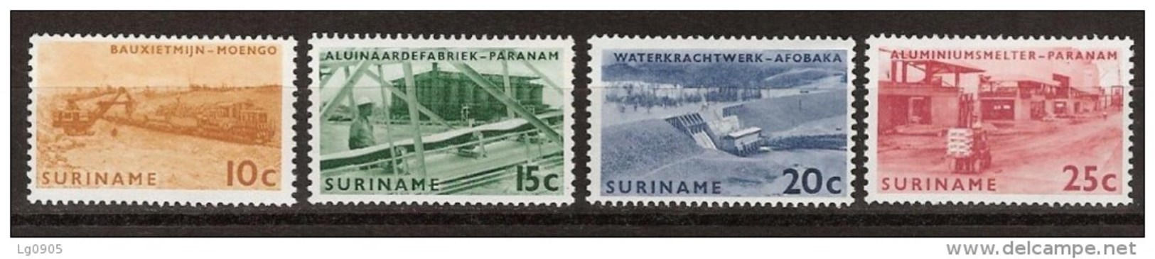 Suriname 427-430 MNH ;Brokopondo Waterkrachtcentrale 1965 NOW SPECIAL SURINAME SALE - Suriname ... - 1975