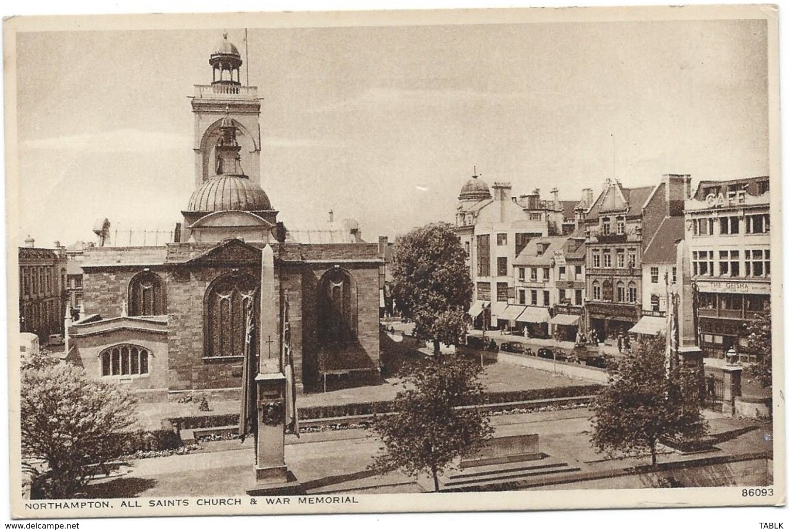 0355 - ENGELAND - UNITED KINGDOM - NORTHAMPTON - ALL SAINTS CHURCH & WAR MEMORIAL - Northamptonshire