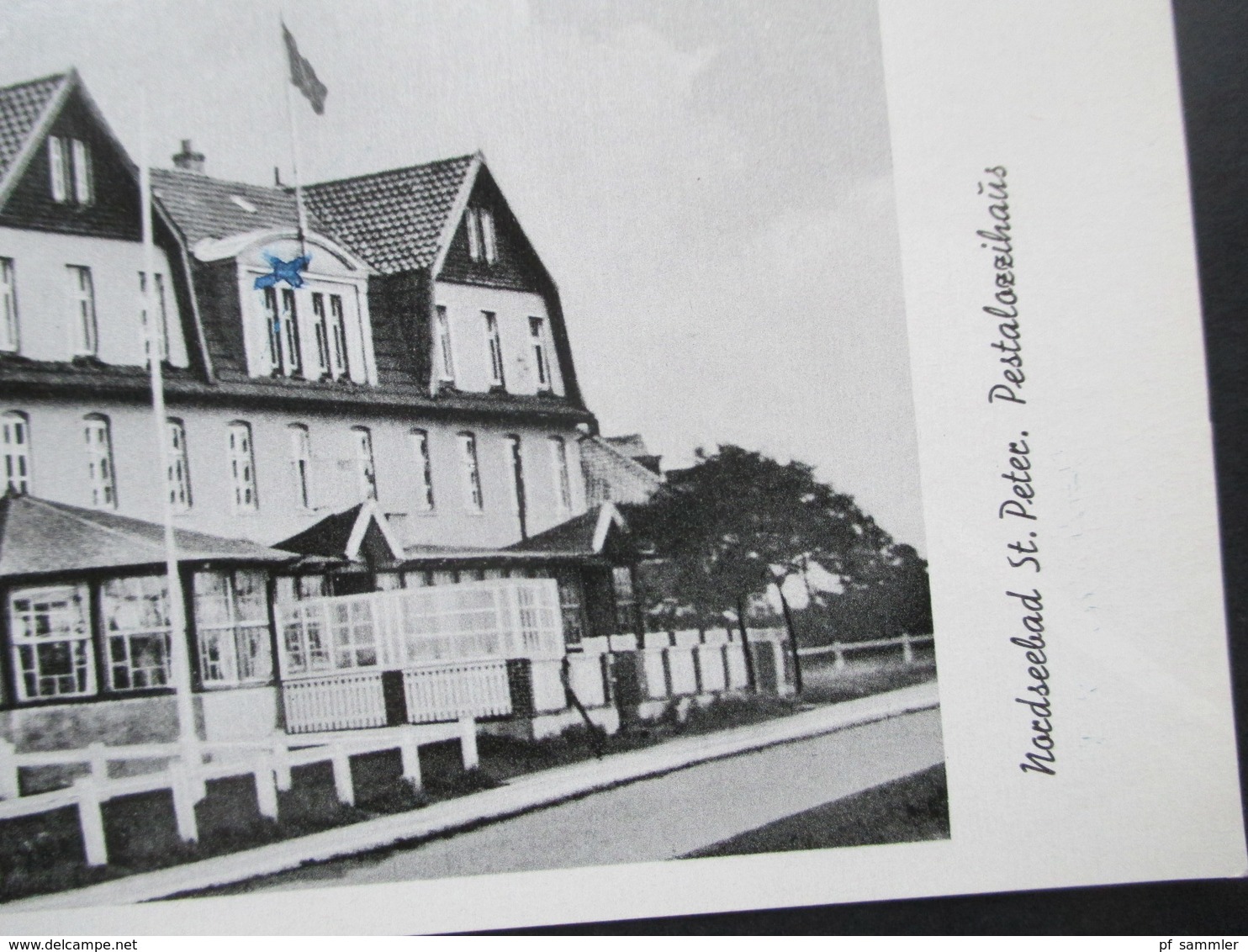 Alte AK Nordseebad St. Peter Pestalozzihaus Verlag H. Lühr & Dircks Garding Und St. Peter Gästezimmer - Hotels & Gaststätten