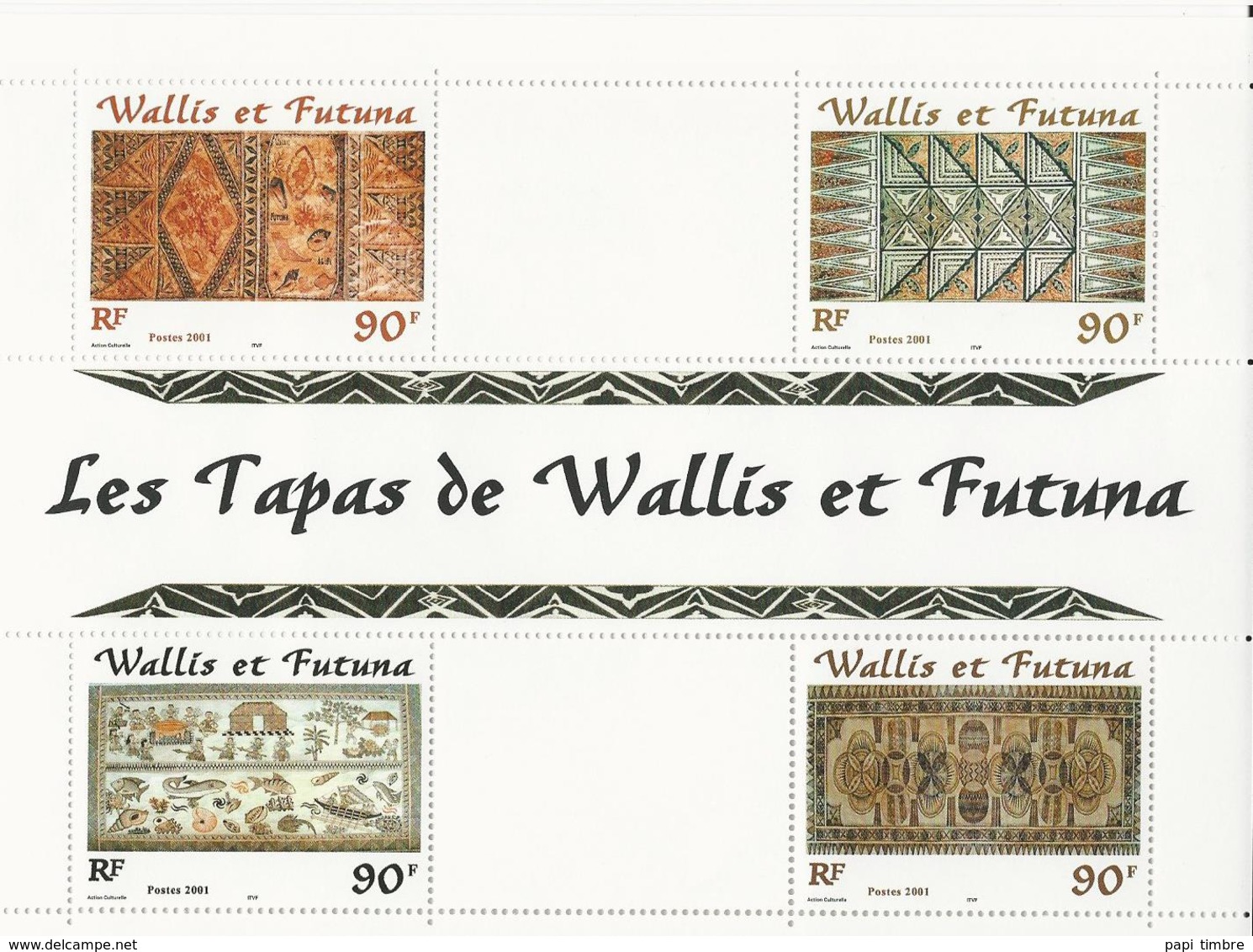 Wallis Et Futuna - 2001-Artisanar - Hojas Y Bloques