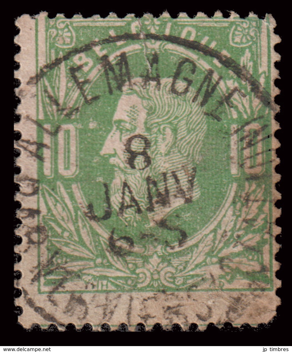 Timbre D'Attente: COB N°30 - AMBt. "ALLEMAGNE PAR VERVIERS (STATION))" - 1869-1883 Léopold II