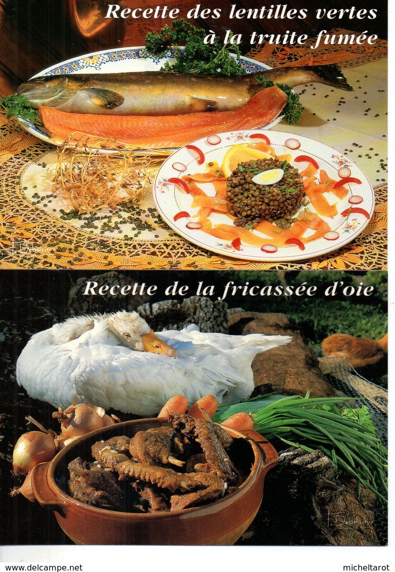 Recettes De Cuisine : Lot De 10 Cartes Neuves  De Plats Régionaux Editions Debaisieux - Recettes (cuisine)