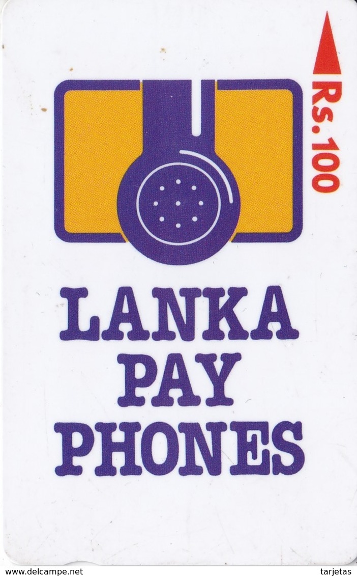 TARJETA DE SRY LANKA DE Rs.100 LOGO EMPRESA (16SRLA) - Sri Lanka (Ceylon)