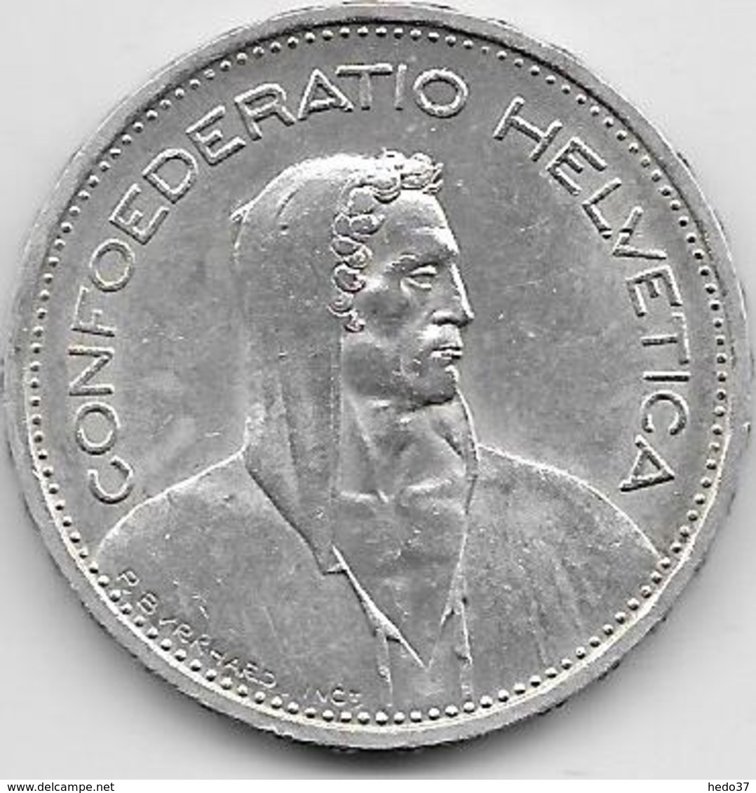 Suisse - 5 Francs - 1954 - Argent - Autres & Non Classés