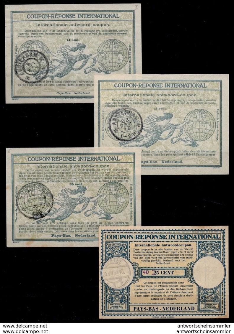 PAYS BAS / NETHERLANDS / NEDERLAND Collection Of 30 International Reply Coupon Reponse Antwoordcoupon IAS IRC From 1909 - Entiers Postaux