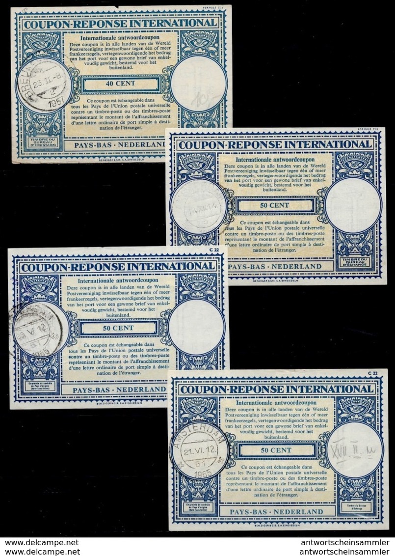 PAYS BAS / NETHERLANDS / NEDERLAND Collection Of 30 International Reply Coupon Reponse Antwoordcoupon IAS IRC From 1909 - Postal Stationery