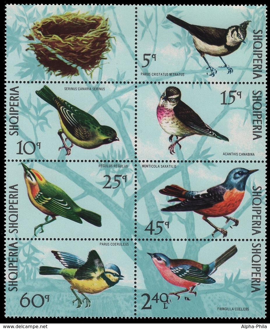 Albanien 1971 - Mi-Nr. 1492-1498 ** - MNH - Vögel / Birds - Albanien