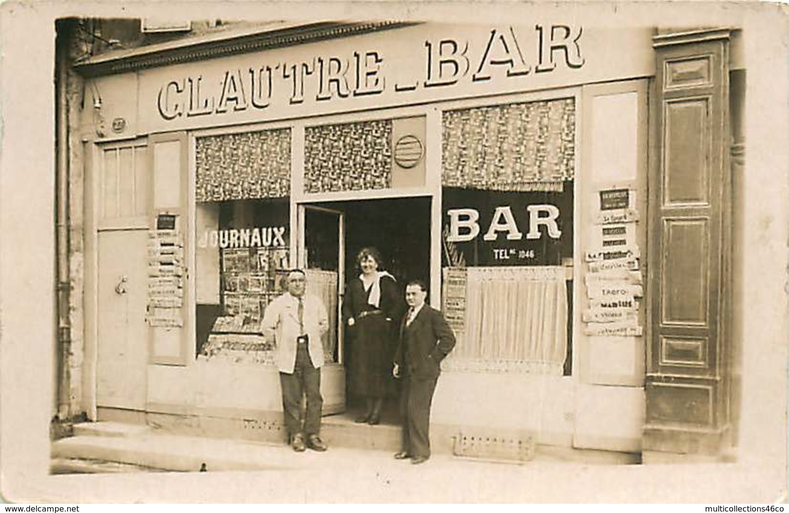 280120A - CARTE PHOTO COMMERCE - 24 PERIGUEUX CLAUTRE BAR  N° 27 Journaux Junior Tarzan - Périgueux