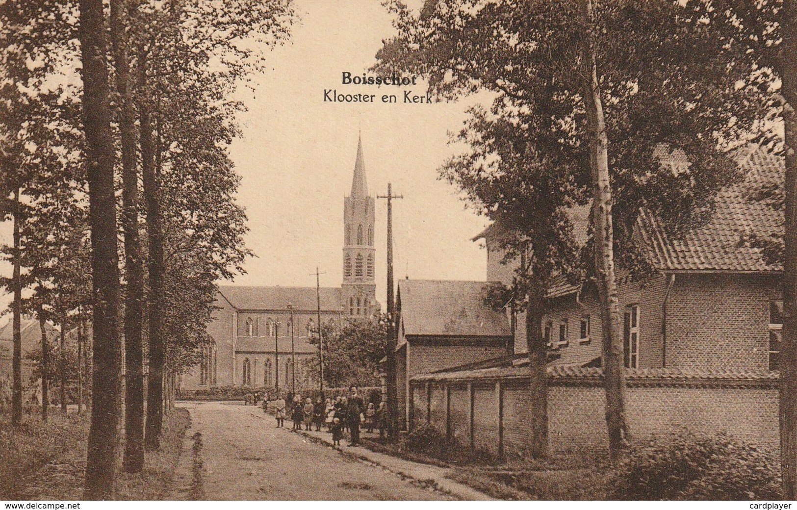 BOISSCHOT / Booischot - Klooster En Kerk - Animatie Met Schoolkinderen En Onderwijzer - Uitg. L. Van Den Broeck - 1938 - Heist-op-den-Berg