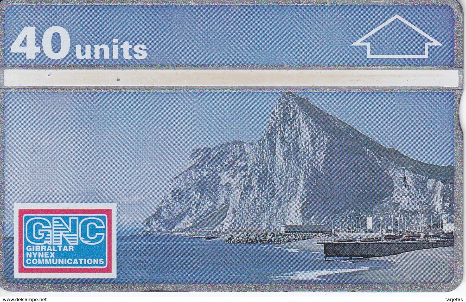 Nº 6  TARJETA DE GIBRALTAR DE NORTH FACE OF THE ROCK  NUEVA-MINT - Gibraltar