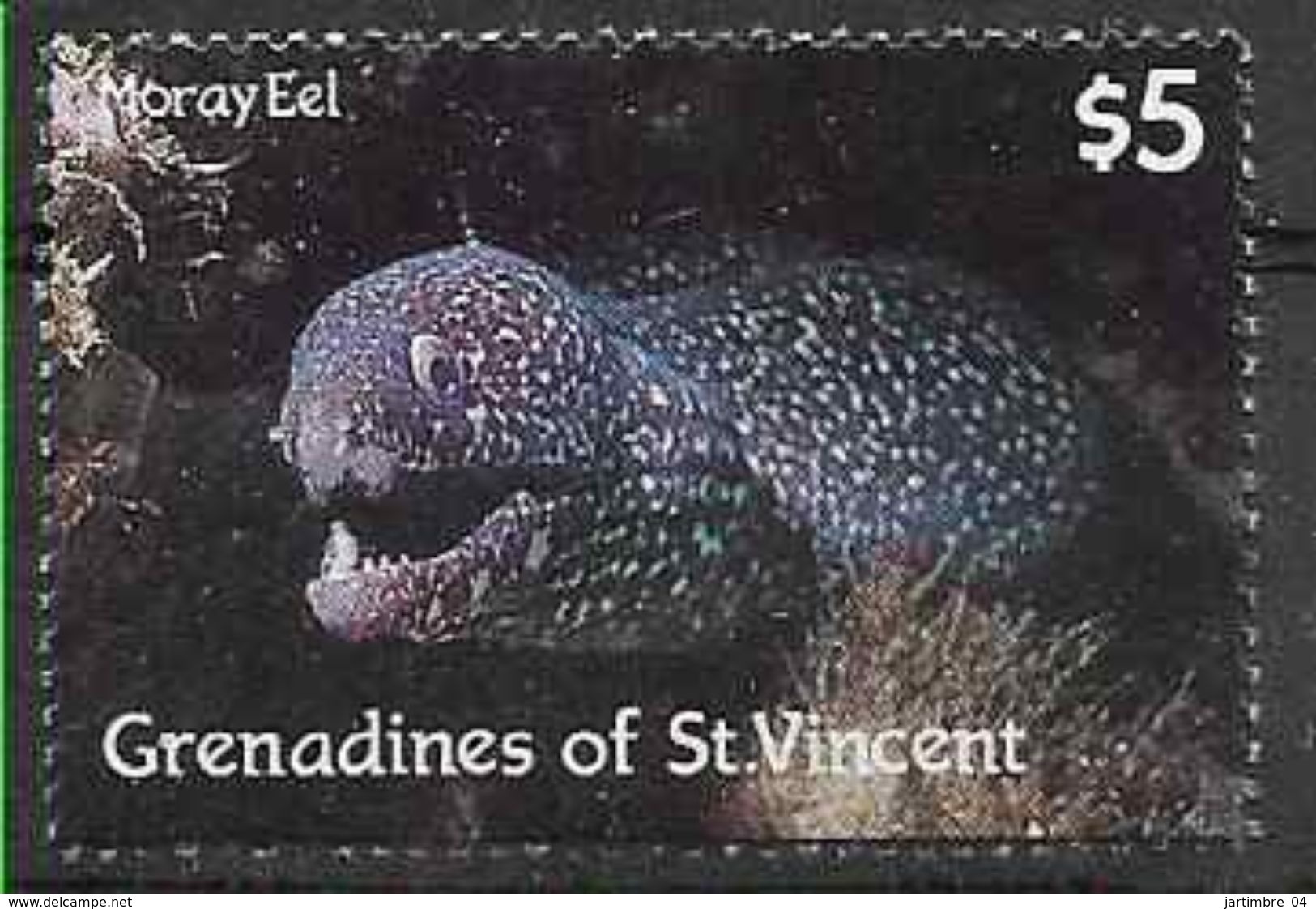 1987 SAINT-VINCENT GRENADINES 531** Faune Marine, Poisson, Murène, Issu De Série, Côte 5.75 - St.Vincent & Grenadines