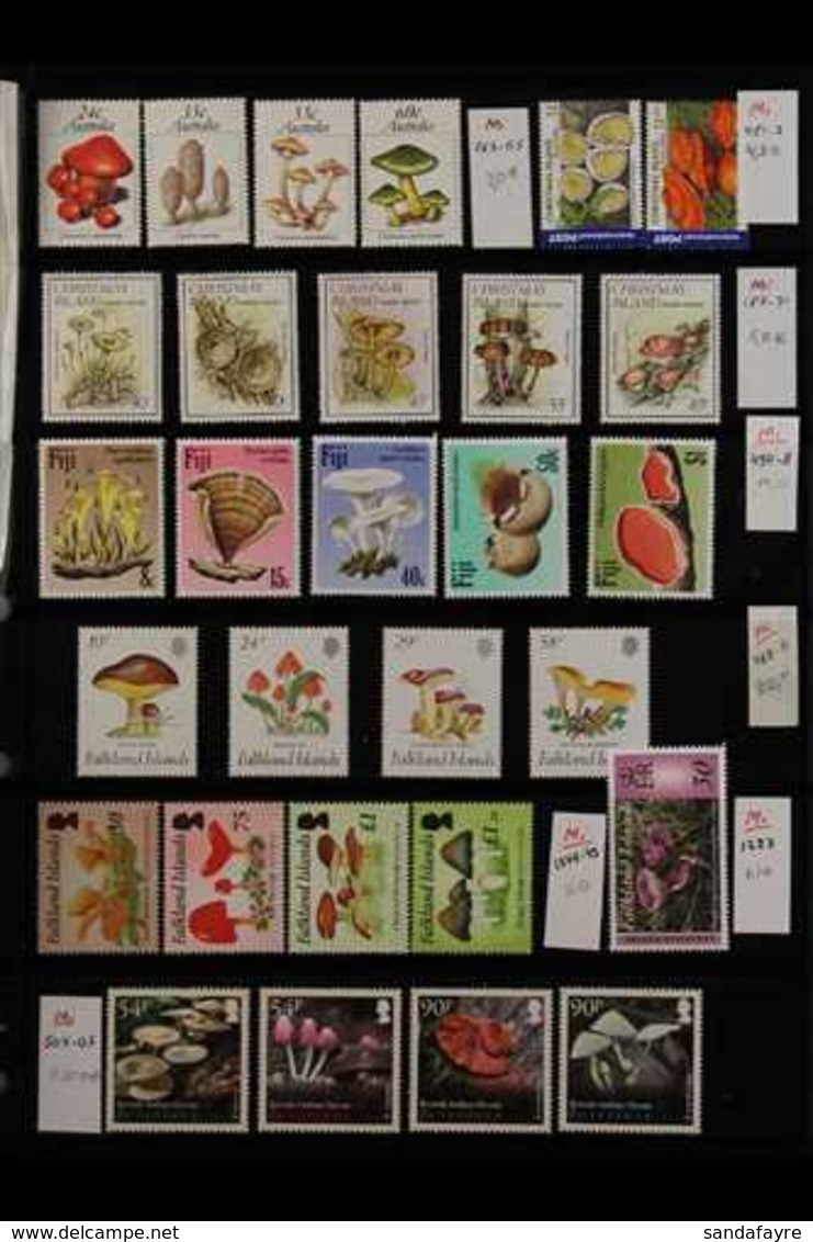 FUNGI ON STAMPS - AUSTRALASIA, OCEANIA  A Beautiful Collection Of Mushrooms / Fungi On Never Hinged Mint Sets, Miniature - Altri & Non Classificati