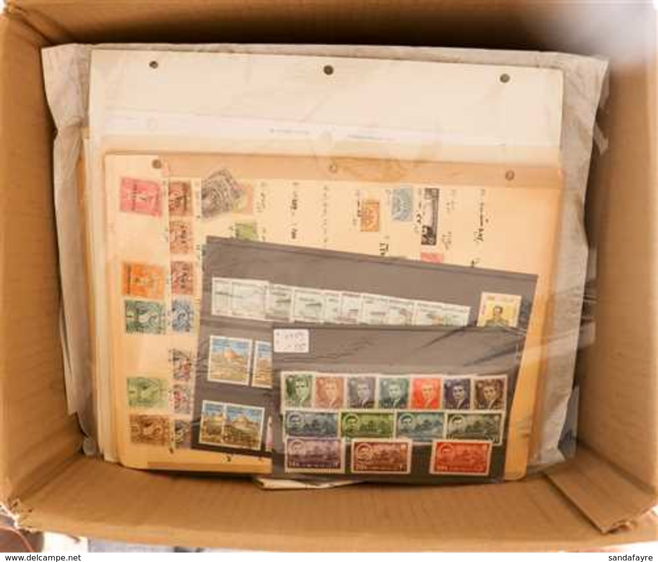 INTERESTING WORLD SORTER CARTON  All Periods Mint & Used Stamps On Pages And In Packets, Includes Bhutan 1973 Apollo Set - Andere & Zonder Classificatie