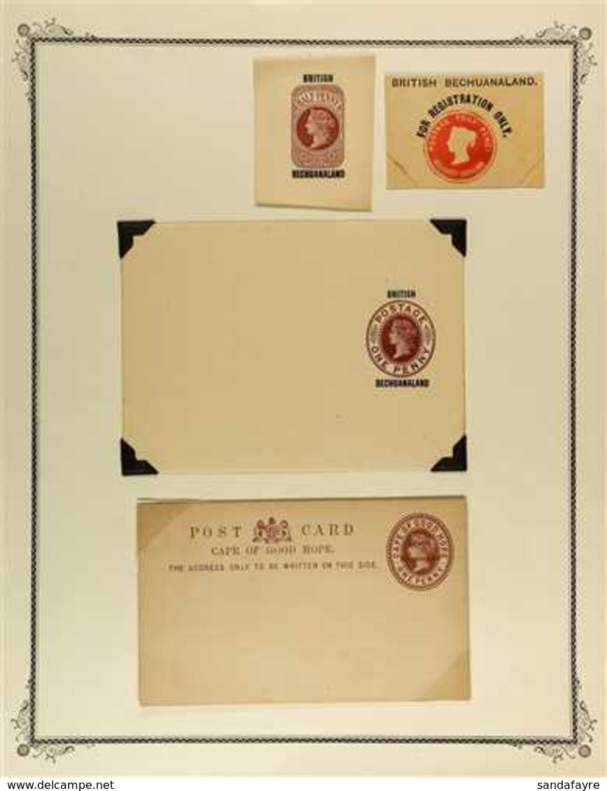 POSTAL STATIONERY - BRITISH AFRICA  19th Century To 1955 Unused Or Used Assembly Of Envelopes, Cards, Registered Envelop - Autres & Non Classés