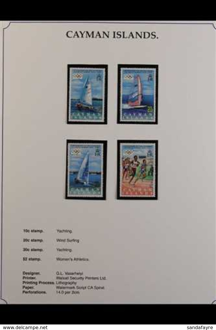 OLYMPICS  1996 Topical Collection Of Never Hinged Mint Stamps, Miniature Sheets, And Covers In A Dedicated Printed Album - Zonder Classificatie