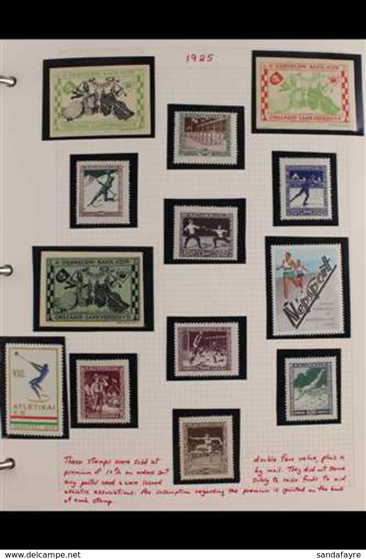 SPORT  HUNGARY 1913-1999 Interesting Collection Of Chiefly Never Hinged Mint Stamps & Mini-sheets, First Day Covers & Ca - Zonder Classificatie