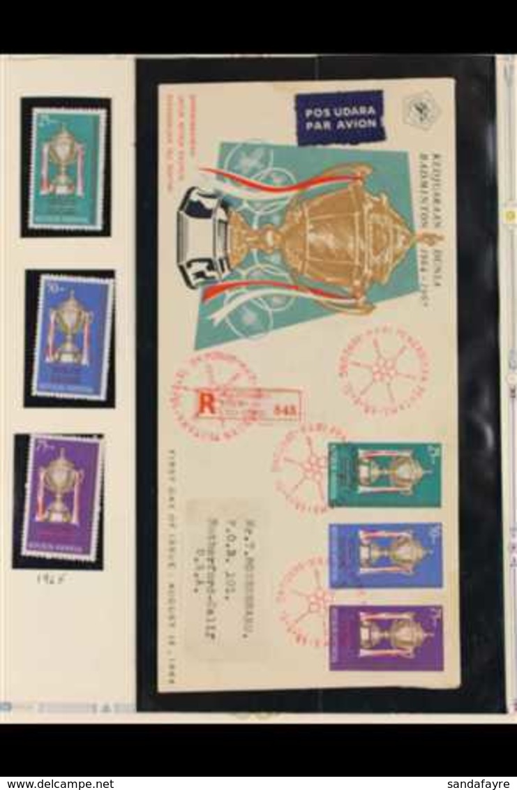 SPORT  INDONESIA 1951-1998 Interesting Collection Of Never Hinged Mint Stamps & Mini-sheets And First Day Covers Present - Zonder Classificatie