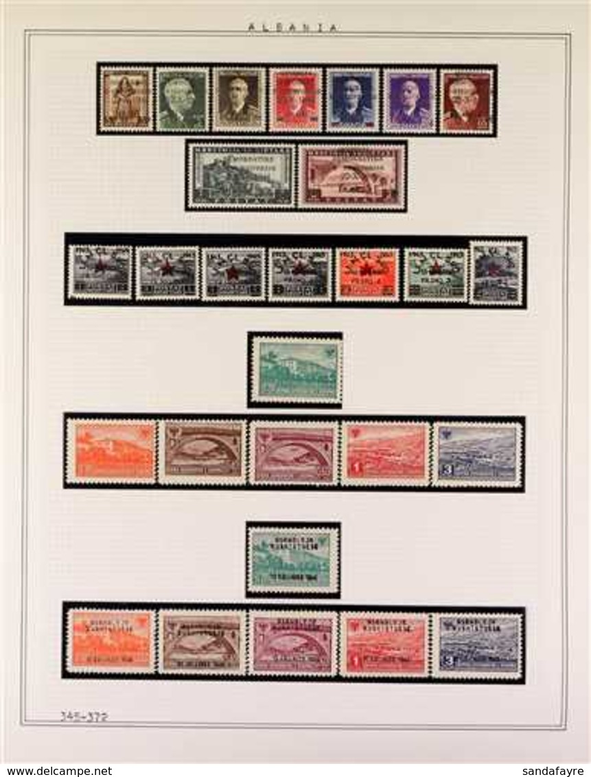 1945-1959 INDEPENDENT STATE NHM COLLECTION.  An ALL DIFFERENT, Post War Collection Of Complete Sets That Includes The 19 - Albanië