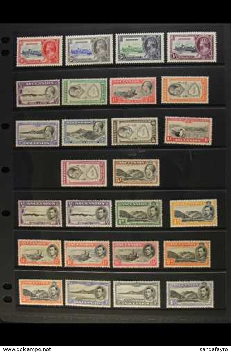 1934-63 MINT COLLECTION  Presented On A Pair Of Stock Pages. Includes 1934 Pictorial Set, 1935 Jubilee Set, 1938-53 KGVI - Ascension