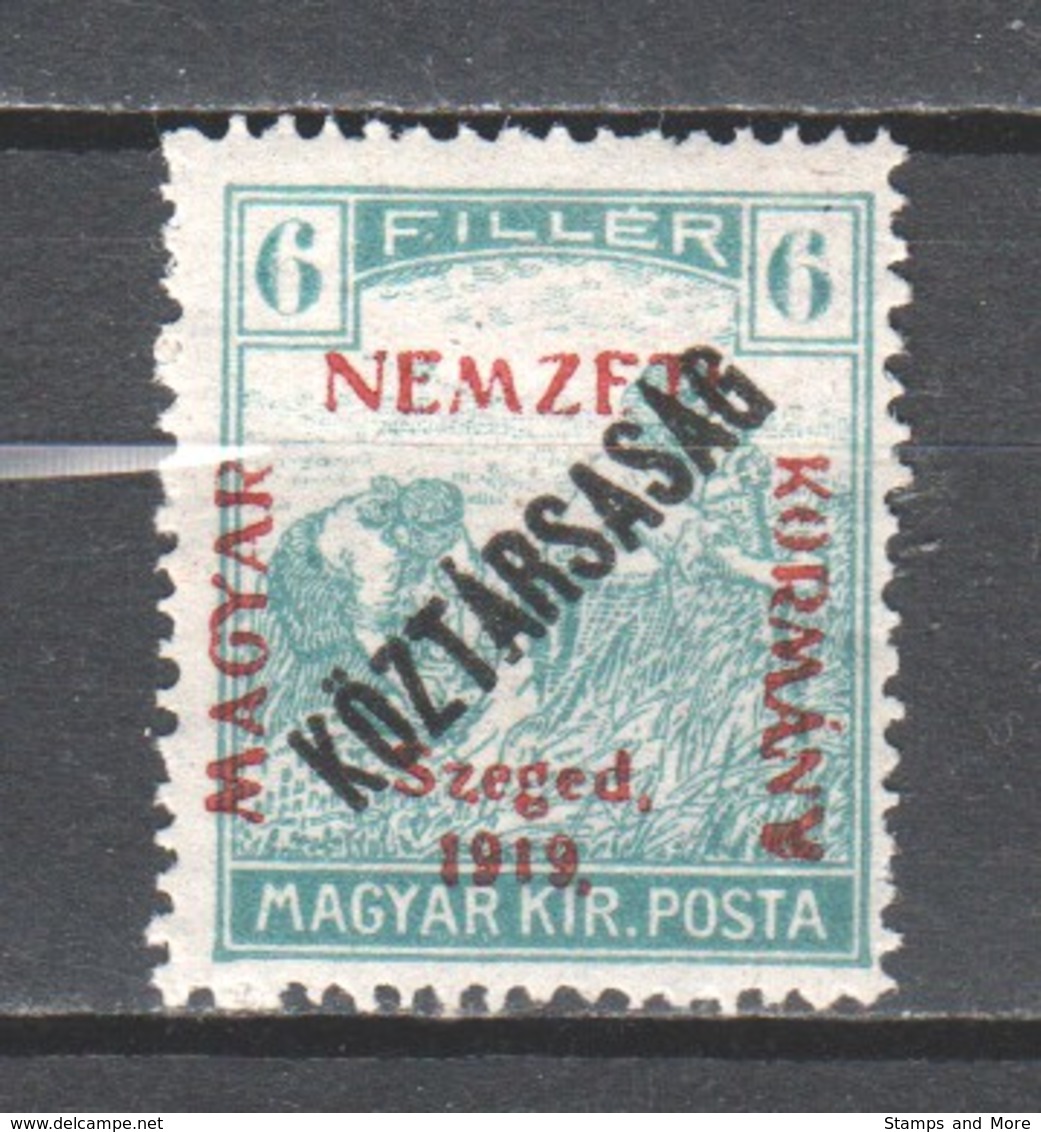 Hungary Szegedin 1919 Mi 30 MLH - Szeged