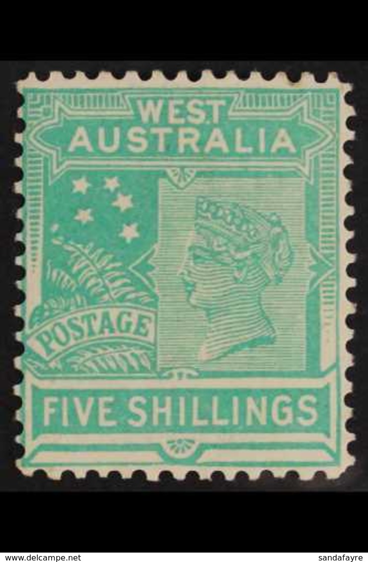 WESTERN AUSTRALIA  1902-11 5s Emerald-green, SG 126, Very Fine Mint. For More Images, Please Visit Http://www.sandafayre - Andere & Zonder Classificatie