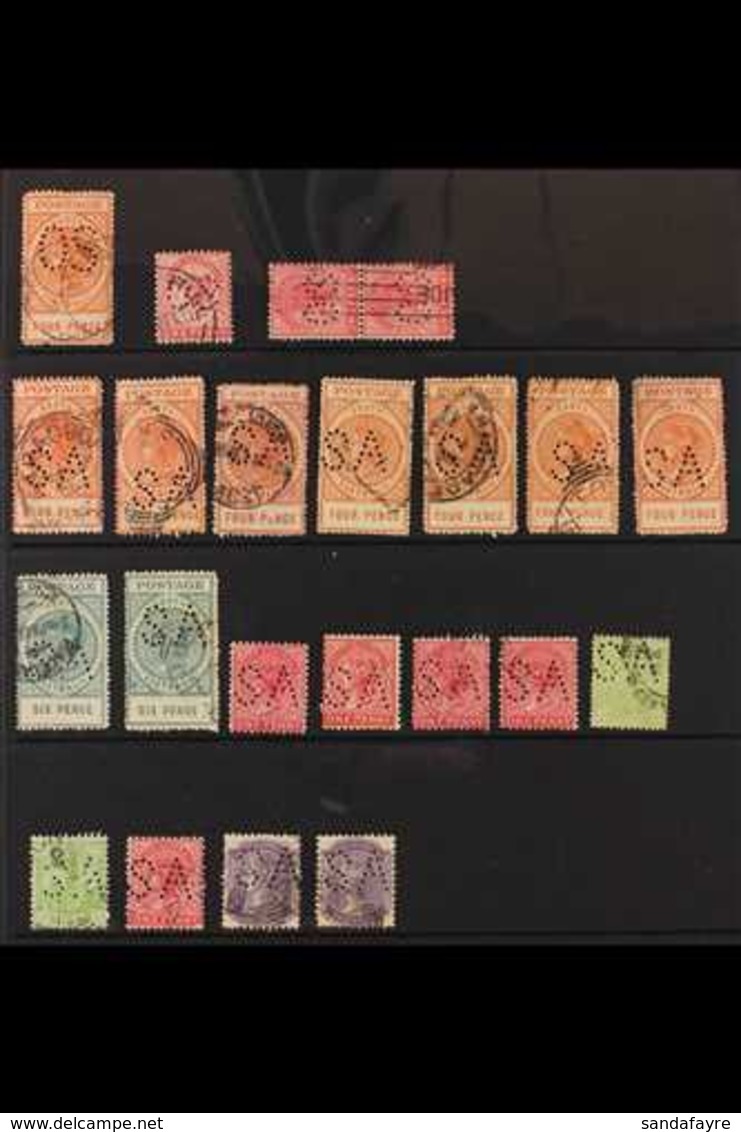 OFFICIAL PERFINS  QV To 1980's (mostly Pre KGVI) Used Collection Of Australian States And Australia Stamps With Various  - Andere & Zonder Classificatie