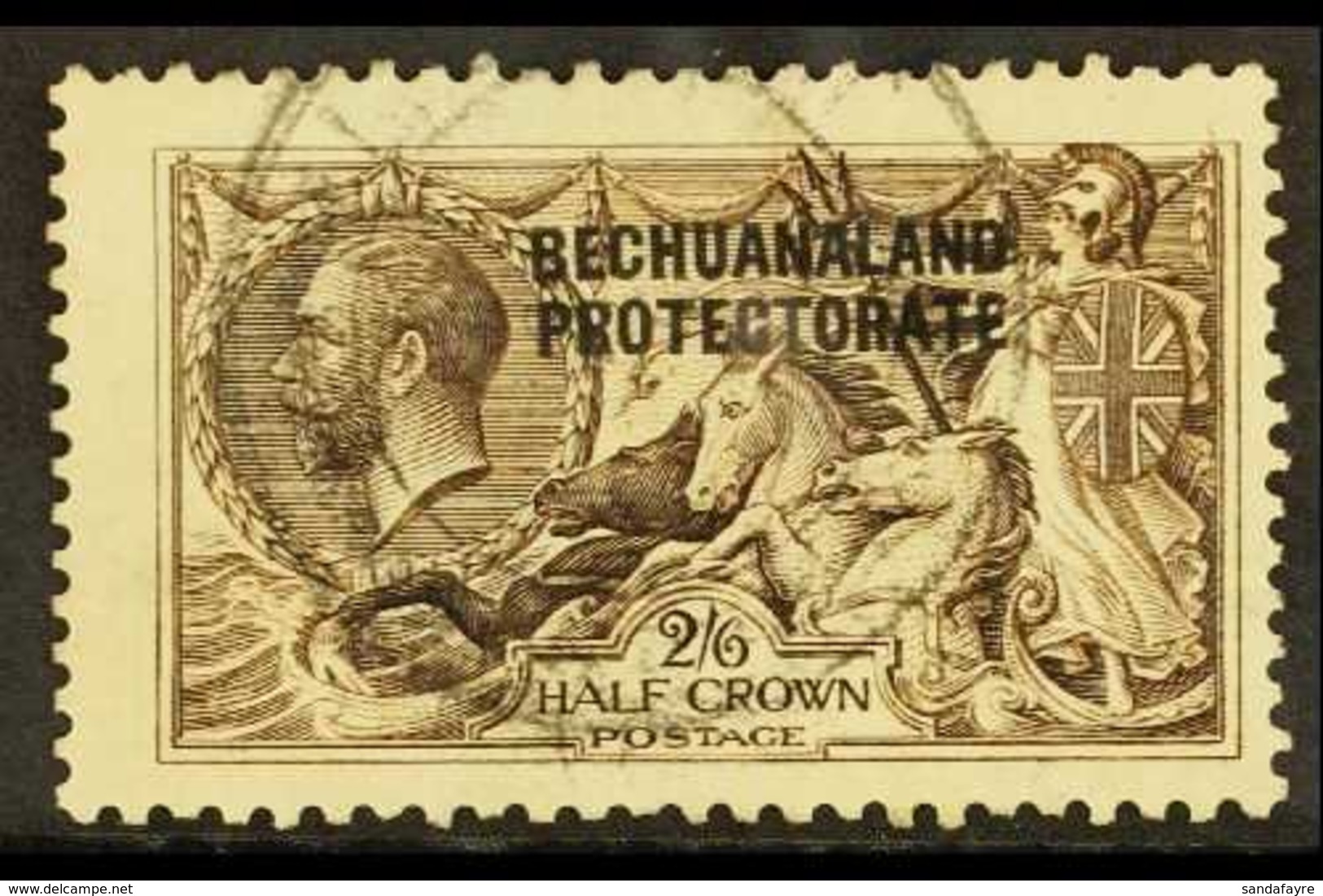 1913-24  2s6d Sepia Seahorse, DLR Printing, SG 86, Fine Used. For More Images, Please Visit Http://www.sandafayre.com/it - Other & Unclassified