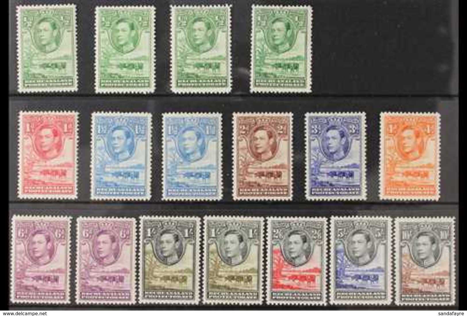 1938-52 KGVI DEFINITIVE COLLECTION.  A Fine Mint Collection Of The The "Baobab Tree & Cattle" That Includes A Basic Set  - Andere & Zonder Classificatie