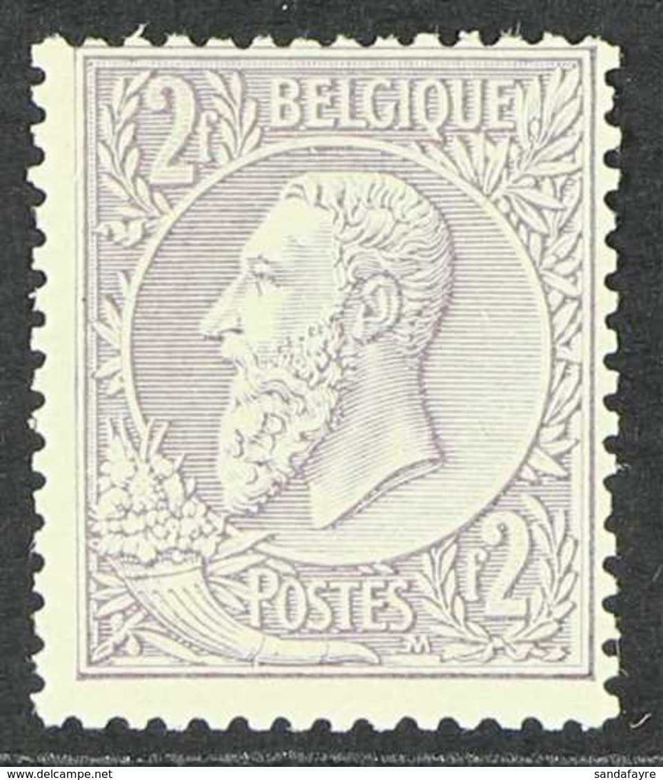 1884-91  2f Lilac On Pale Lilac King (Michel 47, SG 77, COB 52), Never Hinged Mint, Very Fresh. For More Images, Please  - Autres & Non Classés