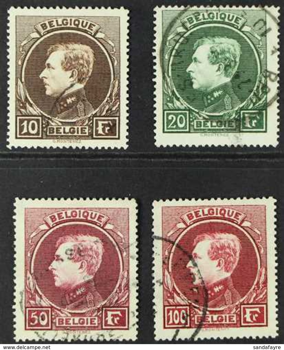1929  King High Values Perf 14½ Paris Print (Michel 262/65 I, SG 501/04, COB 289/92), Fine Cds Used. (4 Stamps) For More - Autres & Non Classés