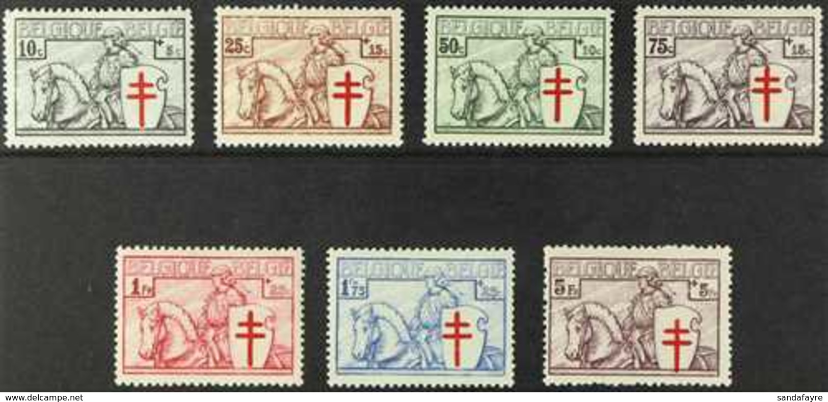 1934  Anti-Tuberculosis Fund Complete Set (SG 670/76, Michel 386/92, COB 394/400), Fine Mint, Very Fresh. (7 Stamps) For - Autres & Non Classés
