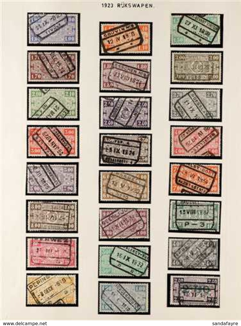 RAILWAY PARCELS  1882-1957 FINE USED COLLECTION In Hingeless Mounts On Leaves, All Different, Includes 1923-31 Set, 1940 - Andere & Zonder Classificatie