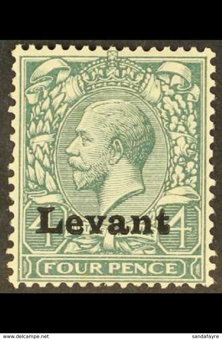 SALONICA FIELD OFFICE  1916 4d Grey Green, "Levant" Overprinted, SG S5, Fine Mint For More Images, Please Visit Http://w - Brits-Levant