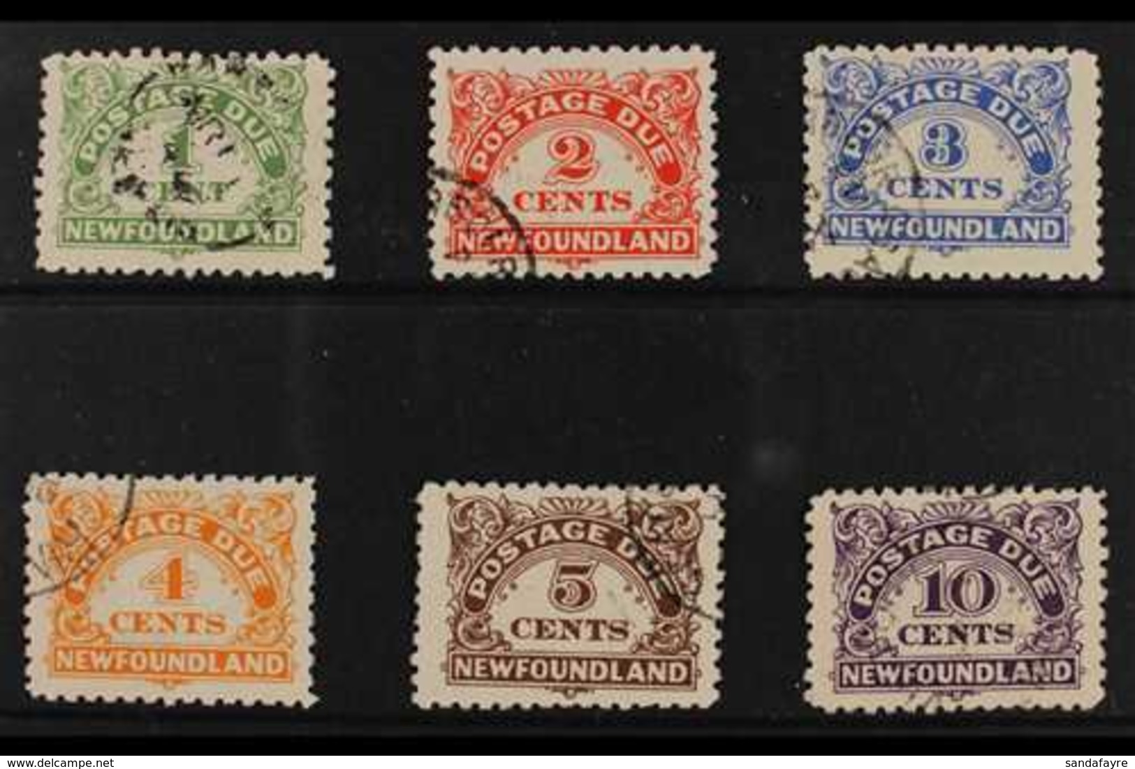 POSTAGE DUES  1939-49 Perf 10 Complete Set, SG D1/6, Fine Used, Fresh & Scarce. (6 Stamps) For More Images, Please Visit - Autres & Non Classés