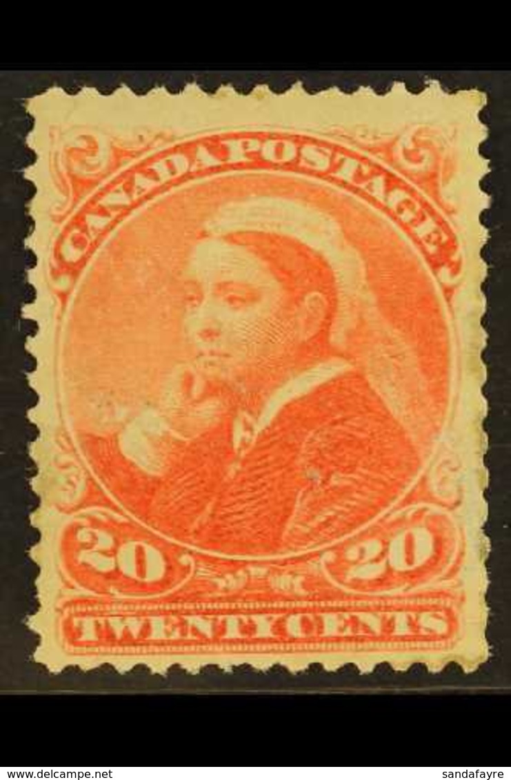 1893  20c Vermillion, SG 115, Mint With Small Faults For More Images, Please Visit Http://www.sandafayre.com/itemdetails - Andere & Zonder Classificatie