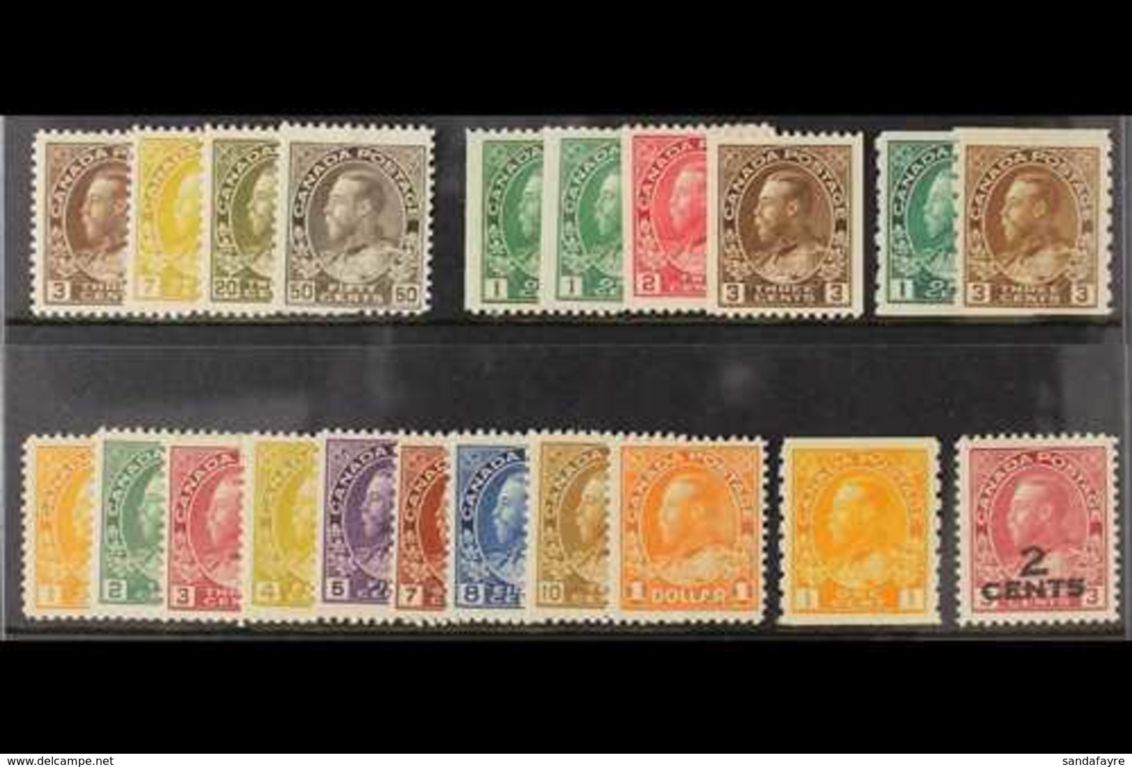 1911-1926 MINT ADMIRALS SELECTION.  A Very Fine Mint Range Of Admirals Including 1911-22 3c, 7c, 20c & 50c, 1922-31 Set  - Andere & Zonder Classificatie