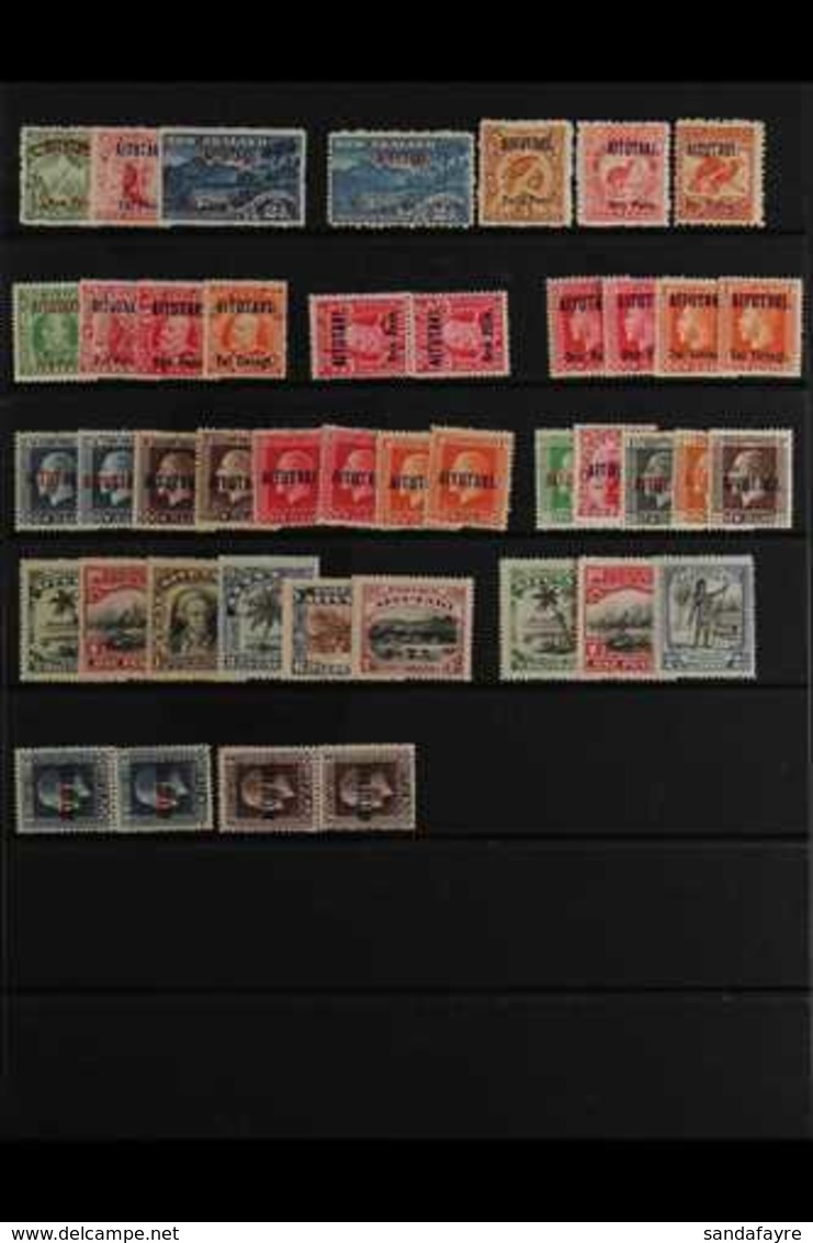 AITUTAKI 1903-27 FINE MINT COLLECTION  A Lovely Fresh Lot With 1903-11 Perf. 14 And Perf. 11 Sets, 1911-16 Set, Plus 6d  - Cook