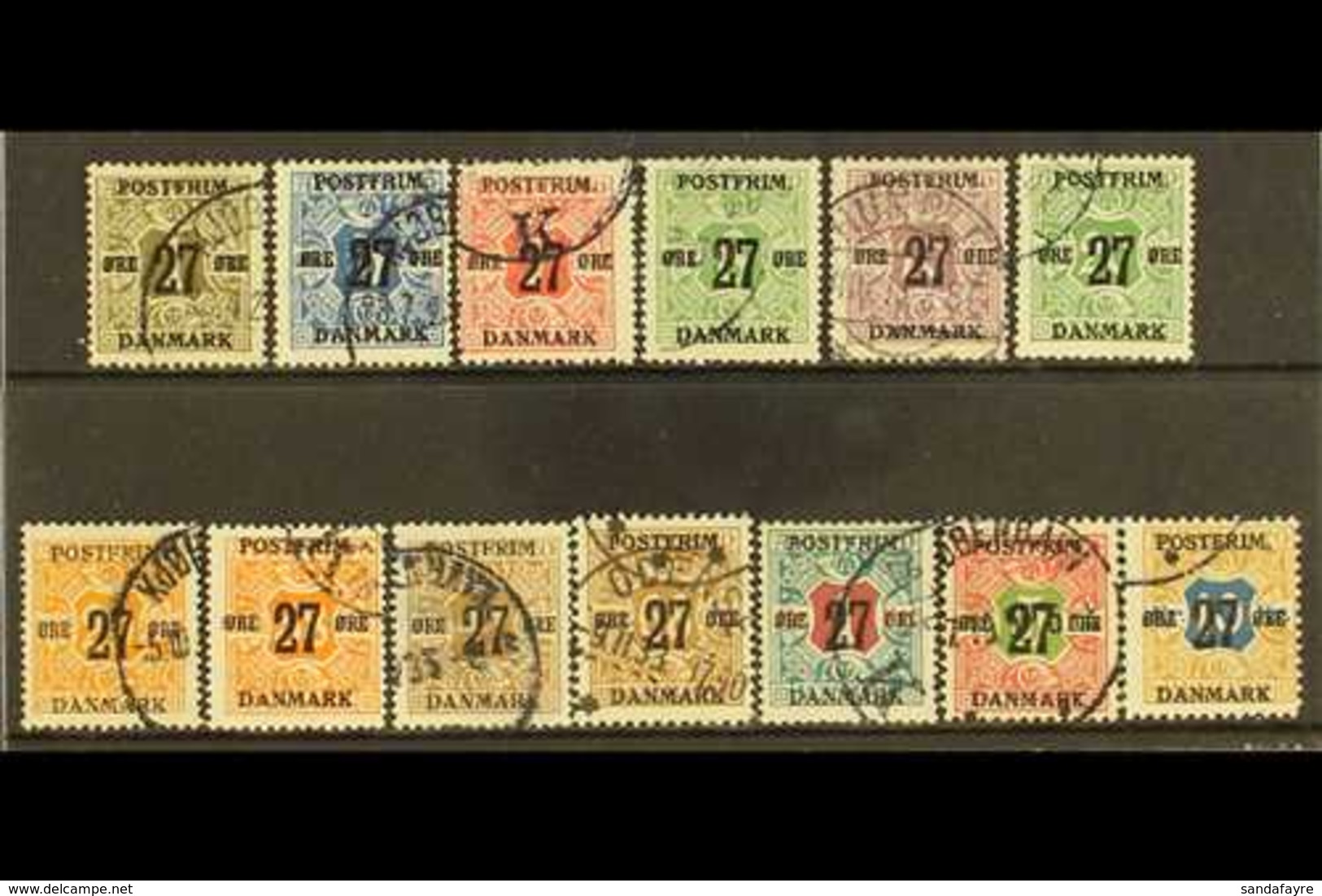 1918  Newspaper Stamp Surcharged Set, Mi 84/96, Fine Used (13 Stamps) For More Images, Please Visit Http://www.sandafayr - Autres & Non Classés